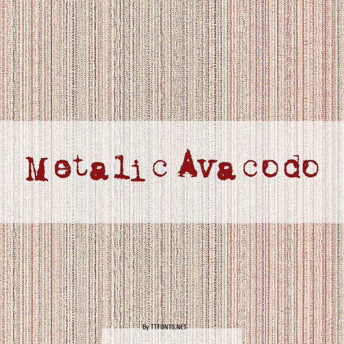 Metalic Avacodo example